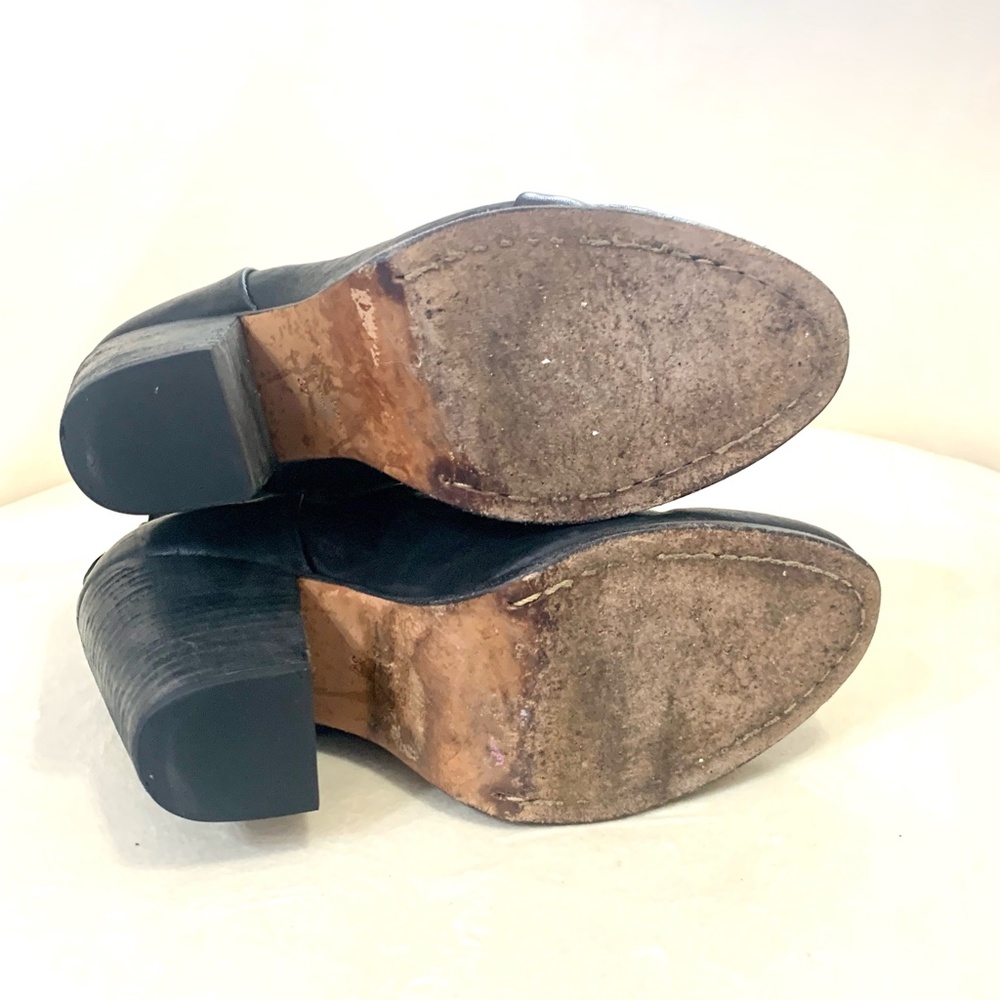 RAG & BONE Like NEW!! Classic Newbury Leather Bootie Shiny Black - Picture 11 of 12